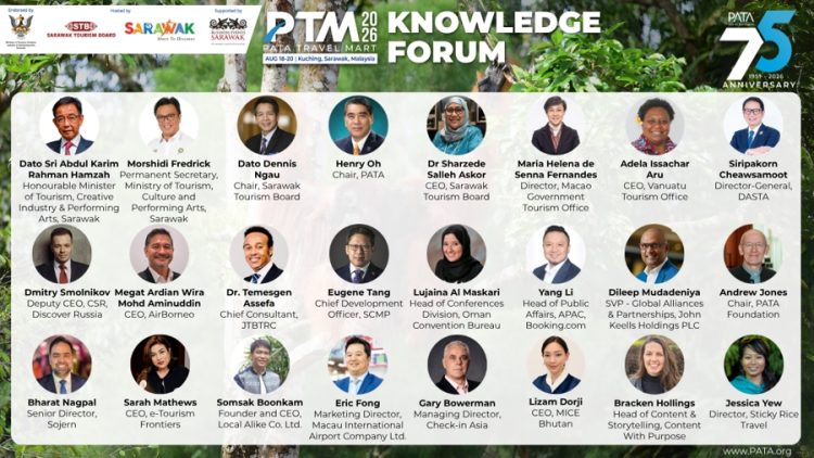 PATA Reveals Speaker Line-up for PTM Knowledge Forum 2026 in Sarawak, Malaysia - TRAVELINDEX